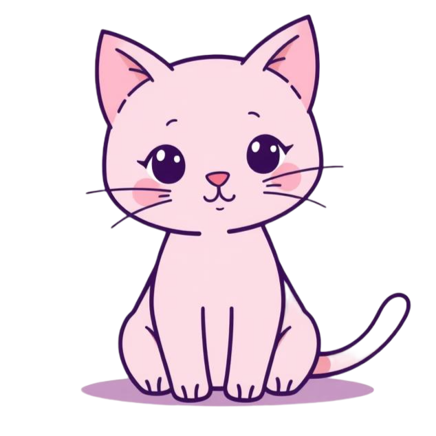 Søt katt generert av AI (gencraft.com)